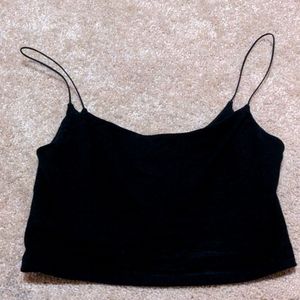 Black crop top